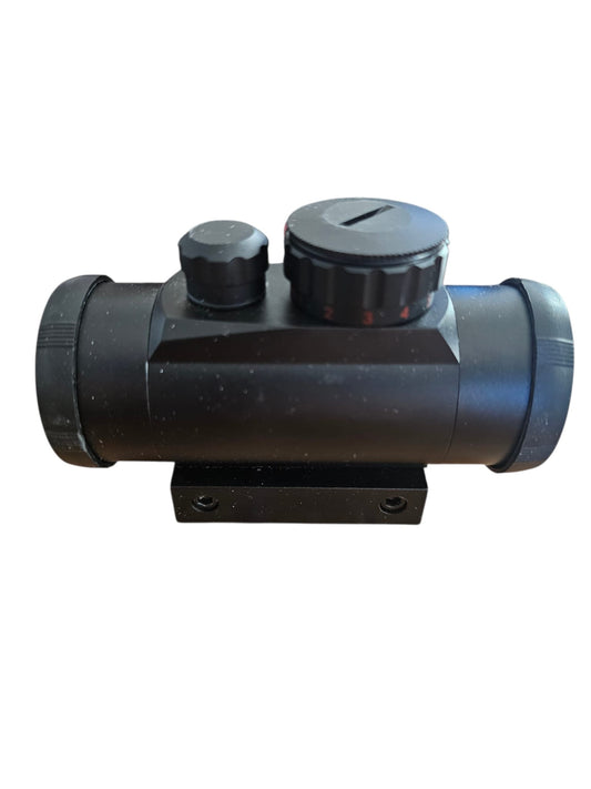1x30 Illuminated Red / Green Dot Sight Scope w/ QD Weaver Base - BLK