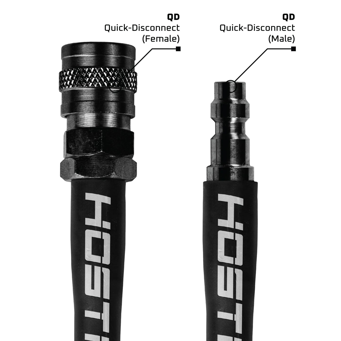 HK Army Flex Line 42" Hose - Black