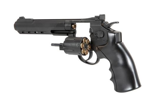 Well G296C Full Metal 6mm CO2 Swing Out Revolver - BLK