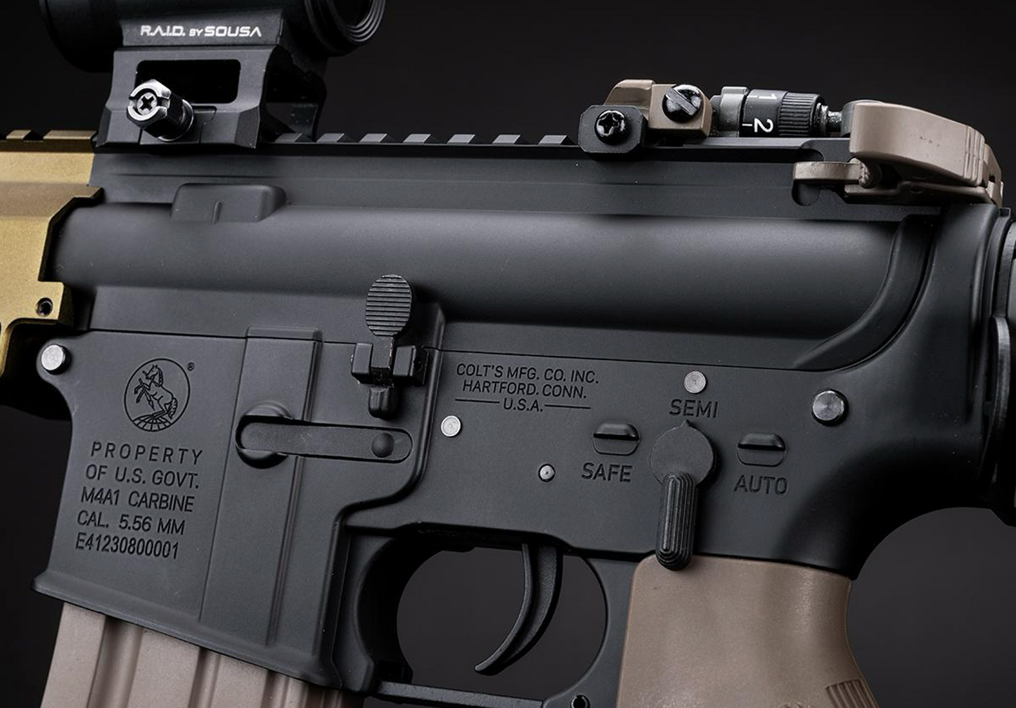 Cybergun x Colt MK16 9.5" w/ E-Shooter Mosfet - AEG - TAN