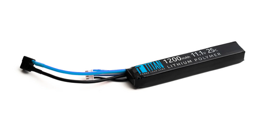 Titan 1200mAh 11.1v LiPo Stick T-Plug (Deans)