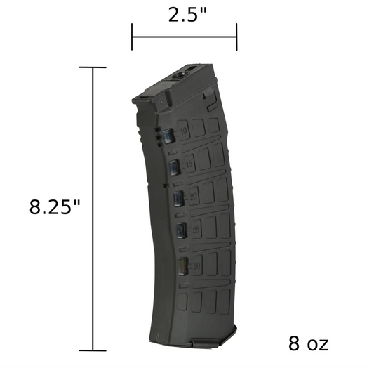 Arcturus AK12/AK74/AKM Polymer 550rds Hi-Cap Magazine