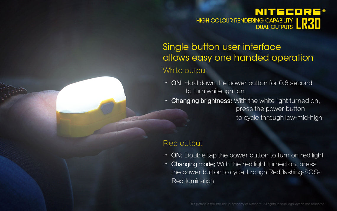 Nitecore Camping Lantern - LR30 Blue