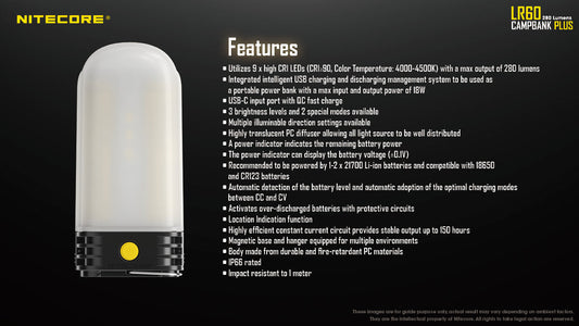 Nitecore Campbank Plus - LR60