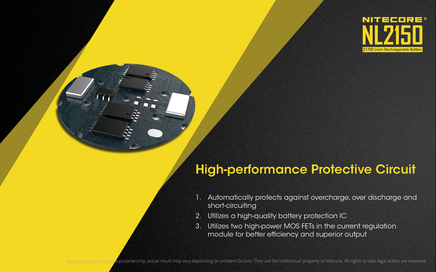 Nitecore High Performance Rechargeable Battery - NL2150