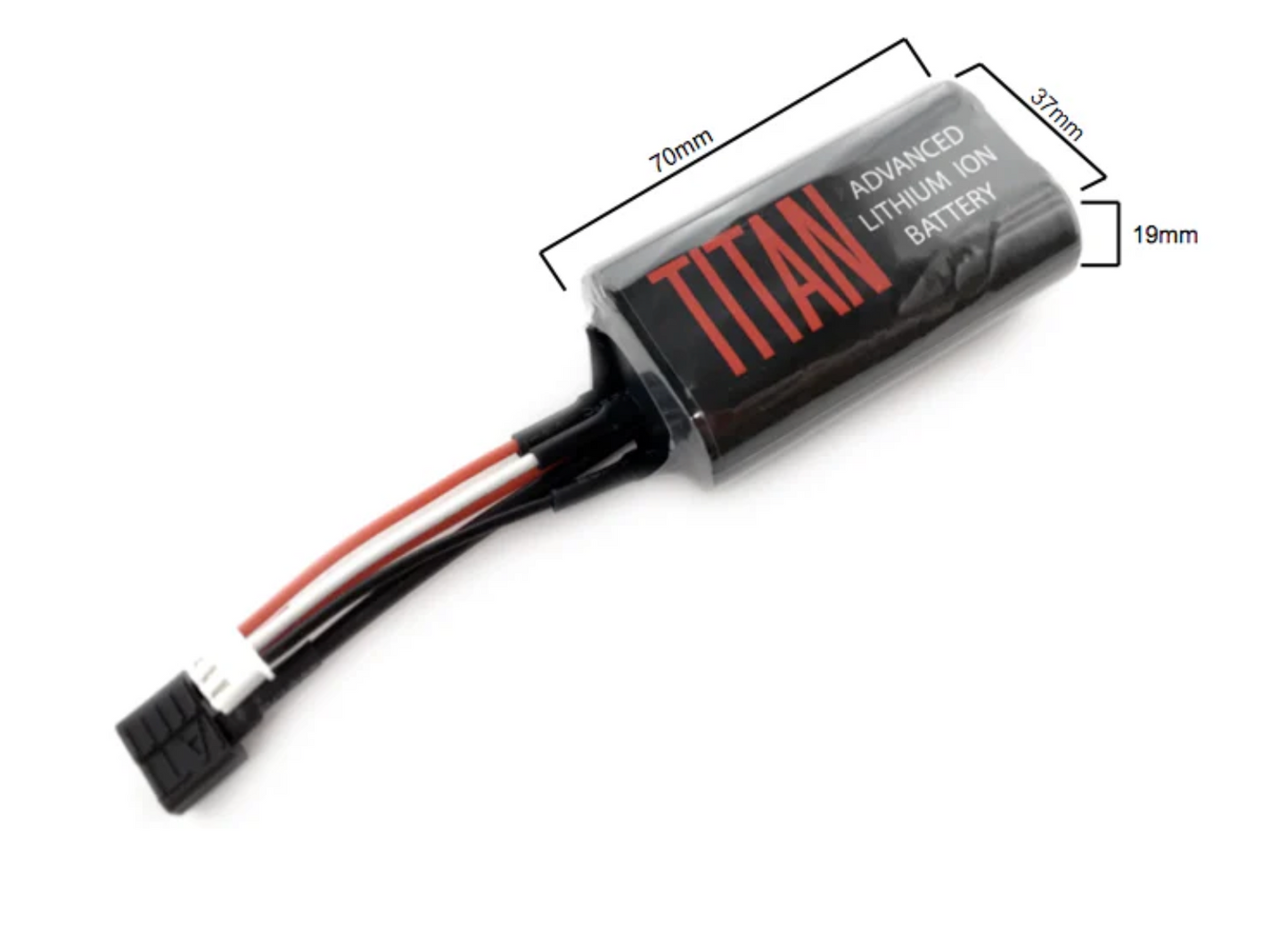 Titan 3000mAh 7.4v Brick T-Plug (Deans)
