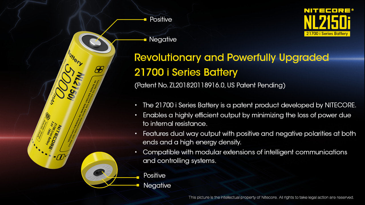 Nitecore 21700 i Series Li-Ion Battery - NL2150i