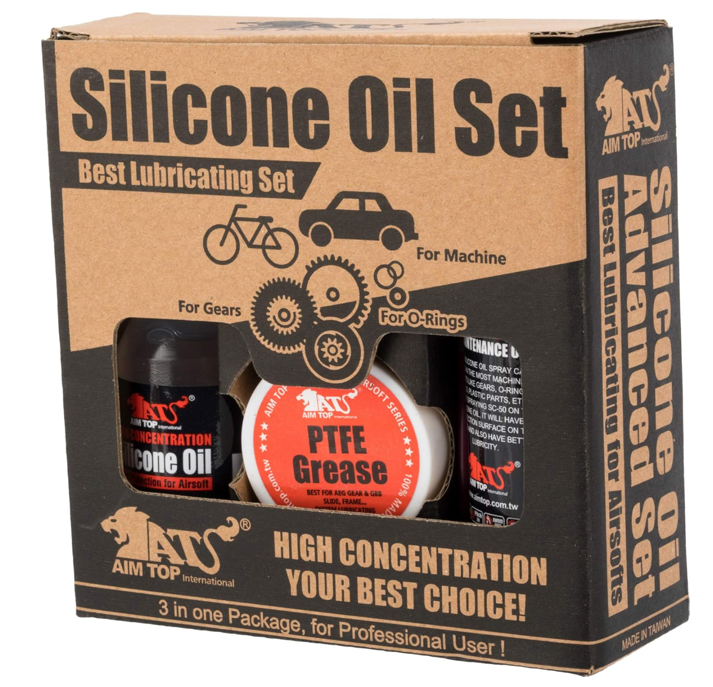 AIM Advanced Silicone Oil / Grease / Spray Set