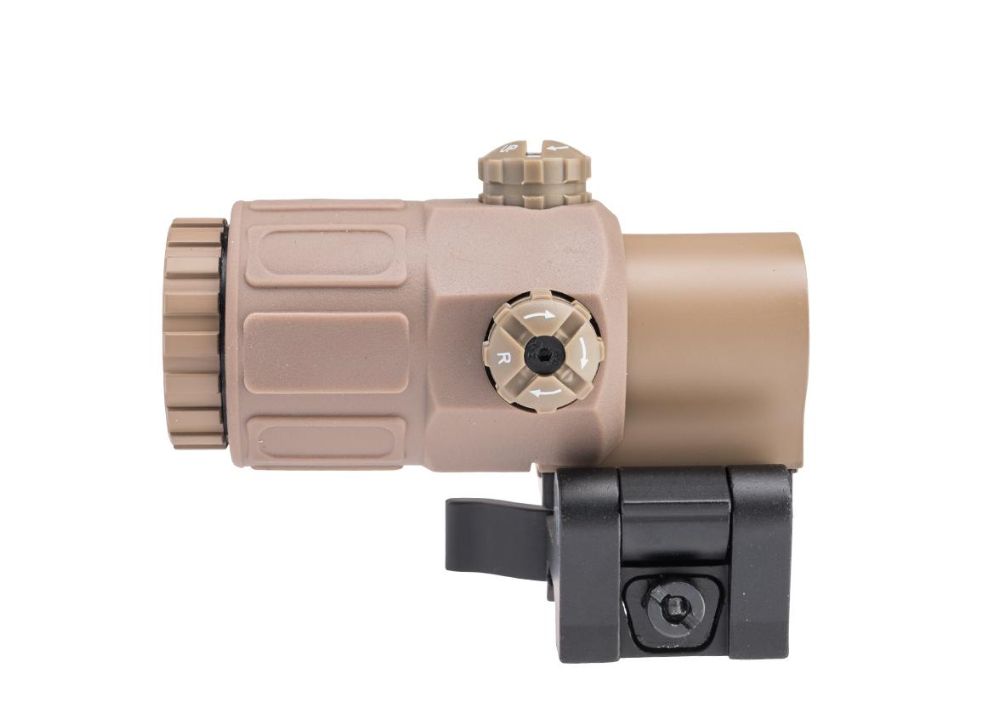 Element WY Series 3x Magnifier w/Flip to Side Mount - Tan