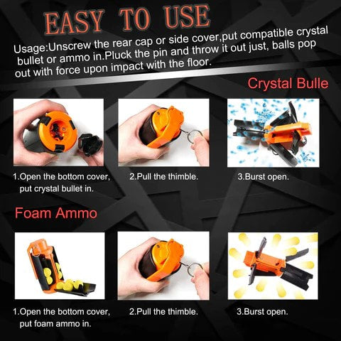 T238 Red Black Grenade Tactical Props