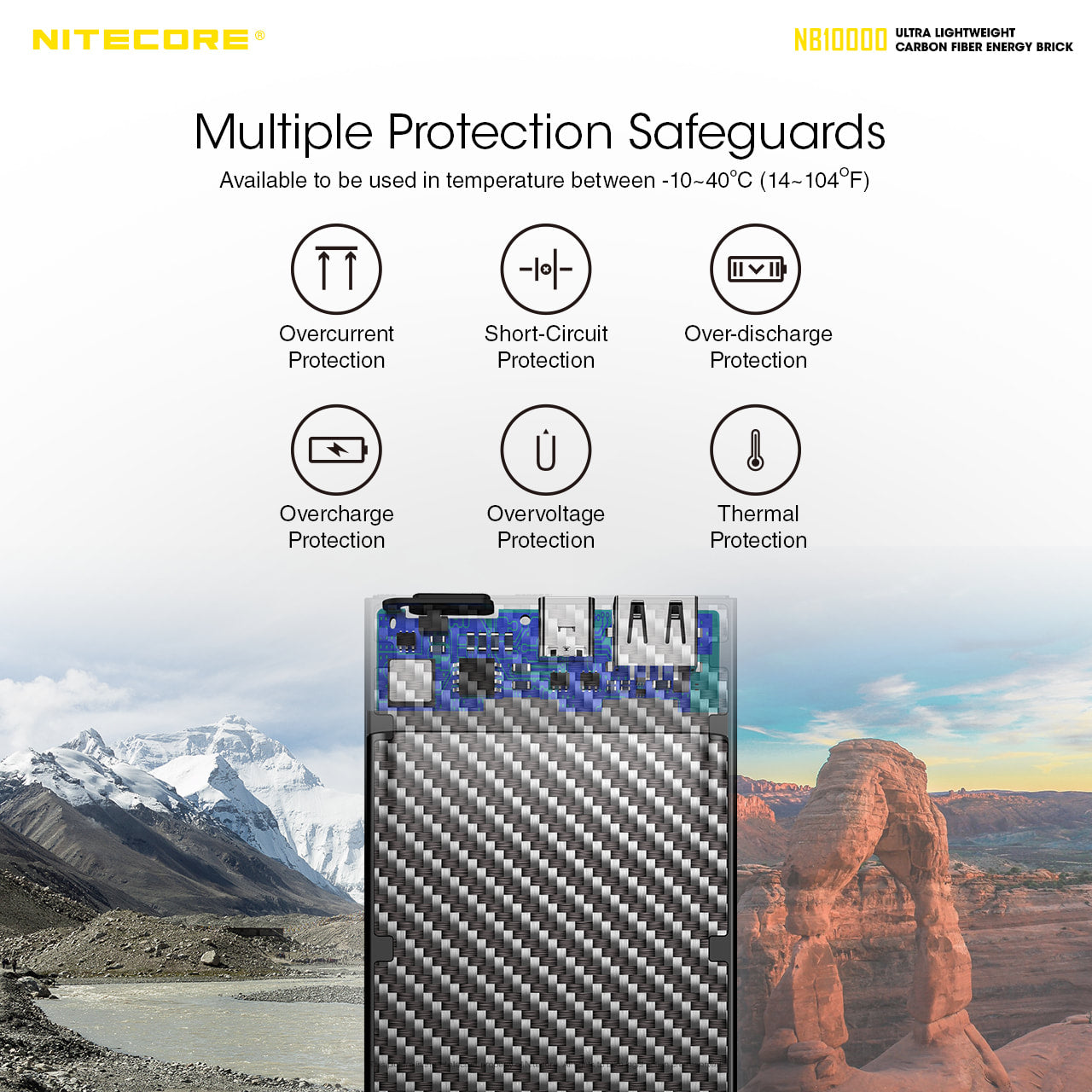 Nitecore Ultra Lightweight Energy Brick - NB10000