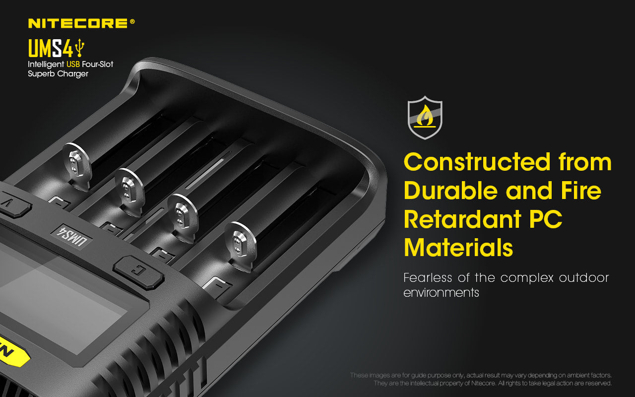 Nitecore USB 4-Slot Superb Charger - UMS4