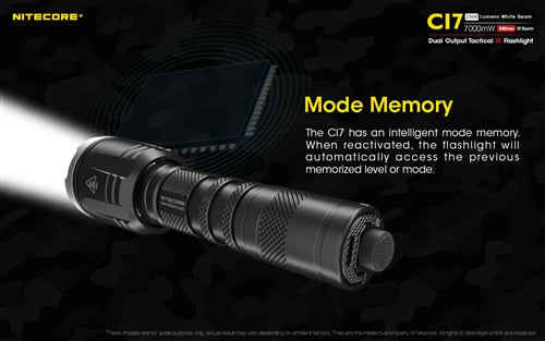 Nitecore Dual Output Tactical IR Flashlight - CI7