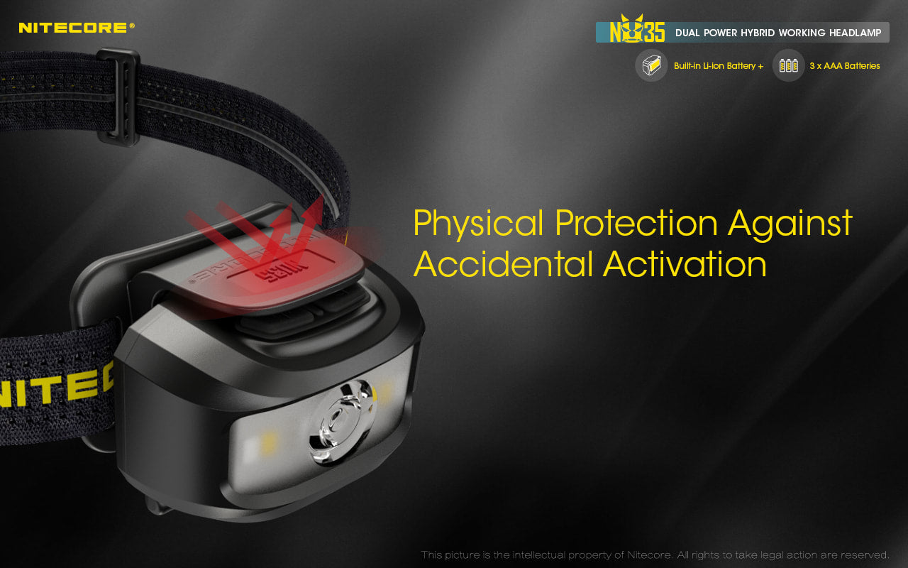 Nitecore Dual Power Hybrid Working Headlamp - NU35