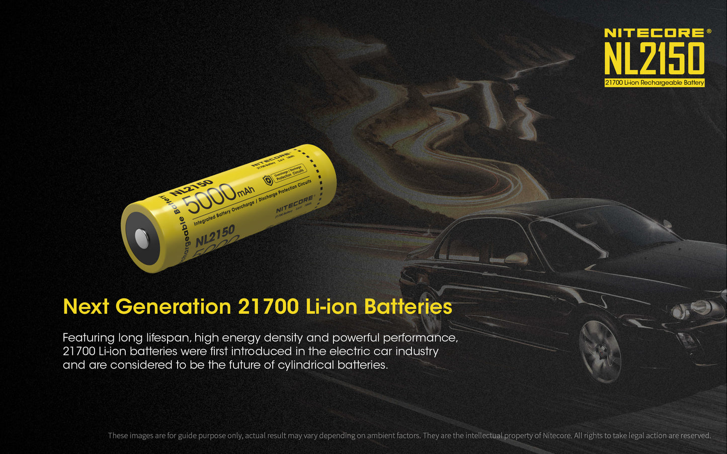 Nitecore High Performance Rechargeable Battery - NL2150