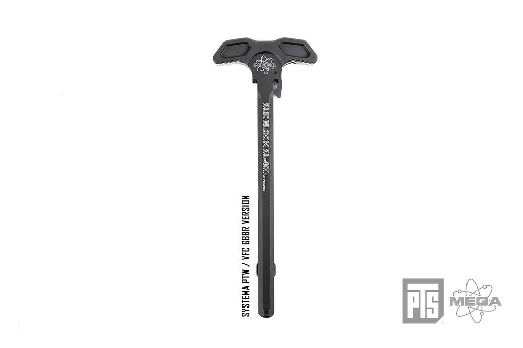 PTS Mega Arms AR-15 Slide Lock Charging Handle VFC GBBR/Systema PTW - BLK