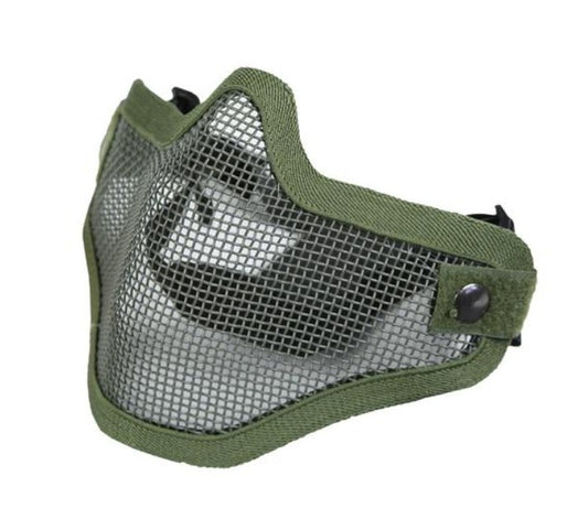 Bravo V1 Steel Half Mask - Black