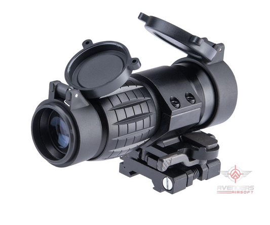 Avengers 4x FXD Magnifier w/Adjustable Flip-To-Side QD Mount