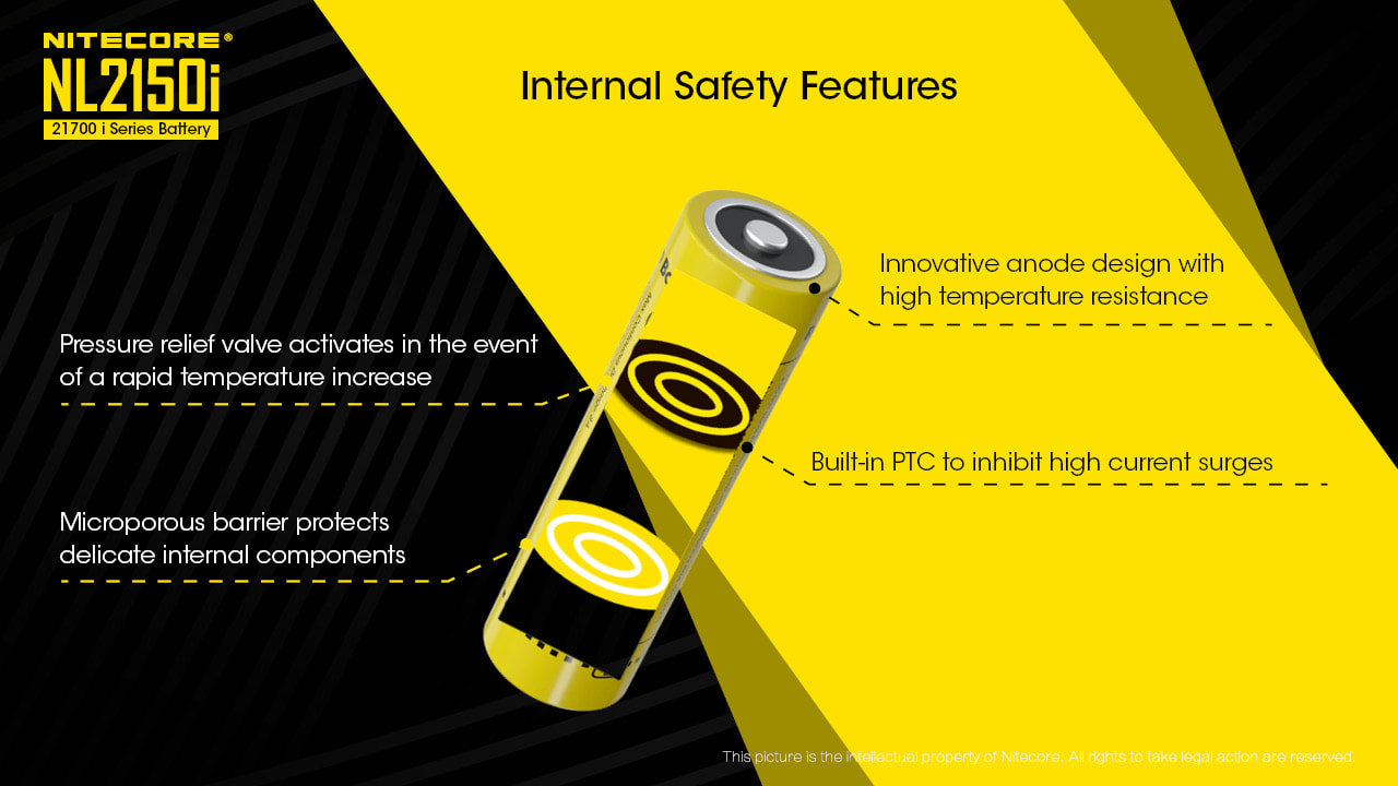 Nitecore 21700 i Series Li-Ion Battery - NL2150i