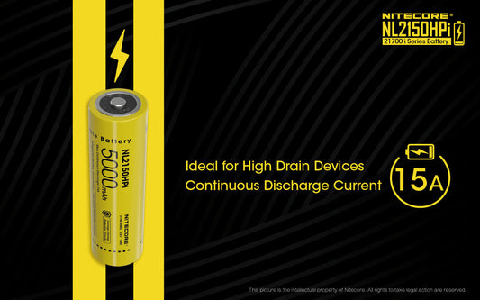 Nitecore High Drain 21700 i Series Battery - NL2150HPi