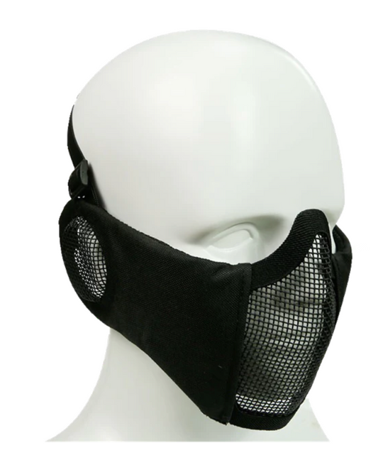 Bravo V4 Strike Metal Mesh Face Mask with Ear Protection