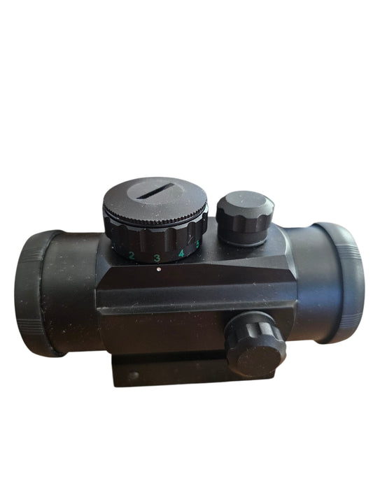 1x30 Illuminated Red / Green Dot Sight Scope w/ QD Weaver Base - BLK