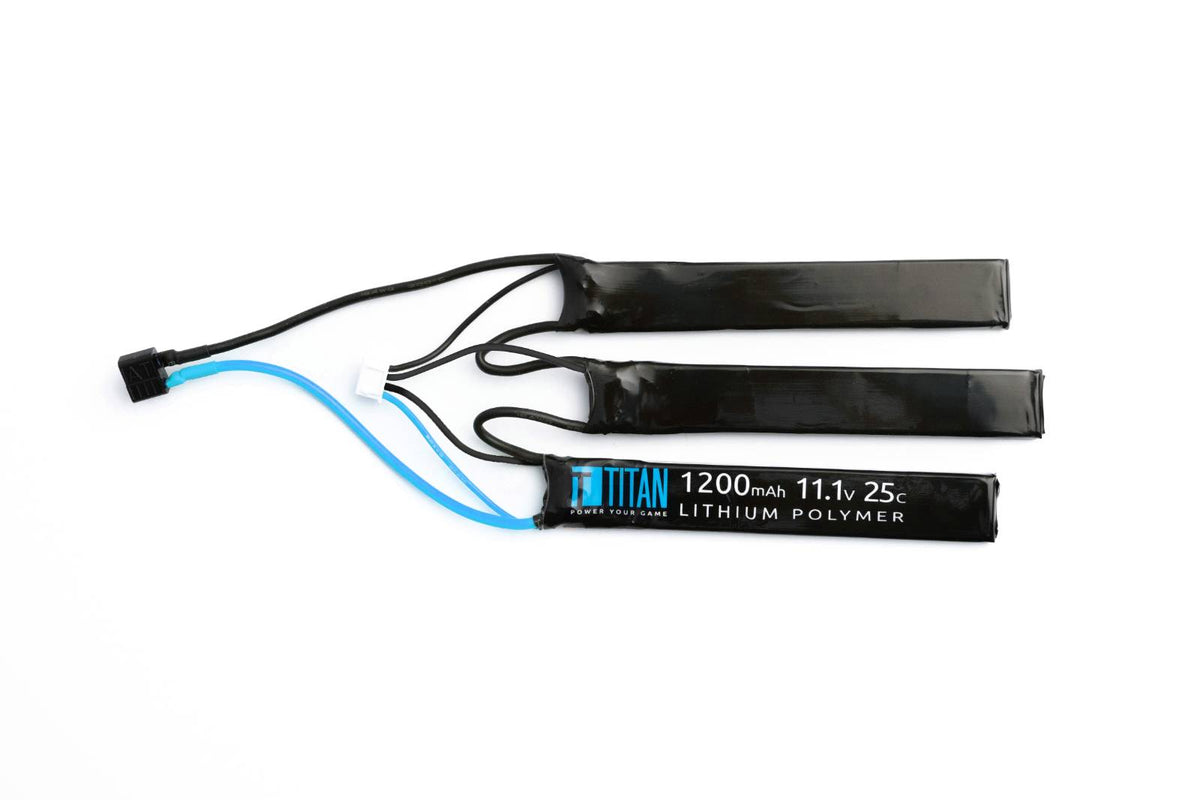 Titan 1200mAh 11.1v LiPo Triple Stick Deans