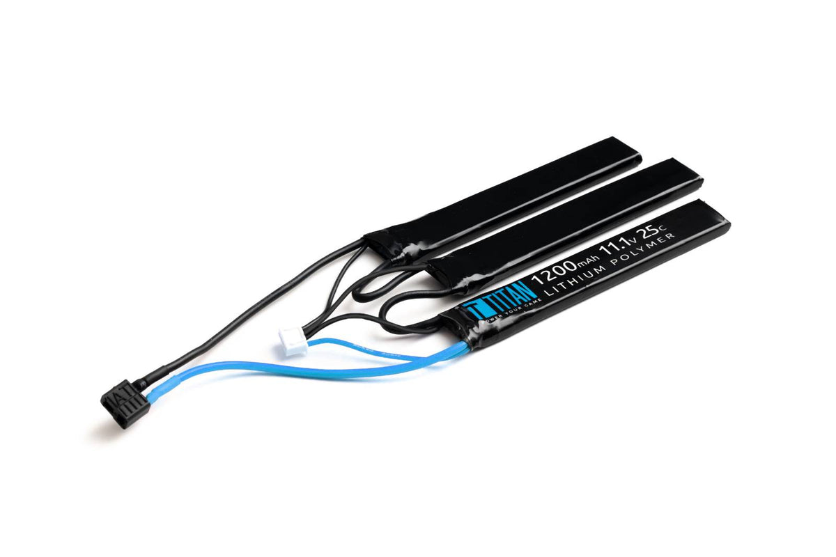 Titan 1200mAh 11.1v LiPo Triple Stick Deans
