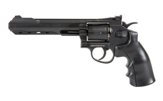 Well G296C Full Metal 6mm CO2 Swing Out Revolver - BLK