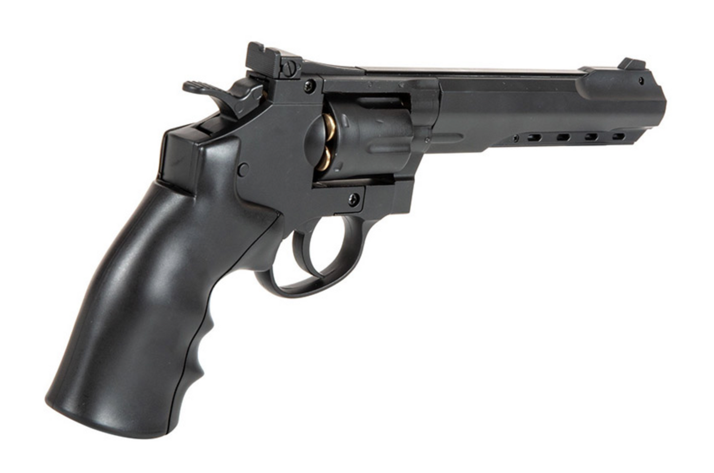 Well G296C Full Metal 6mm CO2 Swing Out Revolver - BLK