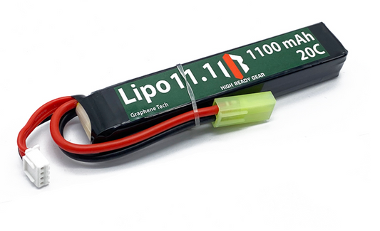 HRG - Stick - 11.1V LiPo 20C, 1100 mAh Tamiya Battery