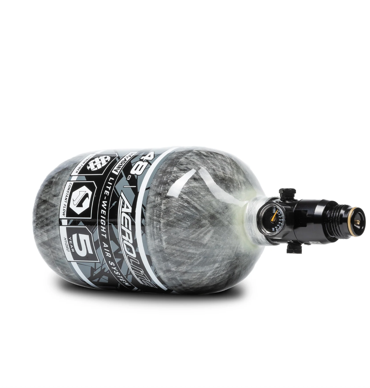 HK Army Aerolite Carbon Fibre Tank - 48ci / 4500psi - Clear