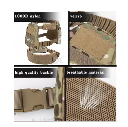 WoSport Kids Tactical Plate Carrier Vest with Battle Belt