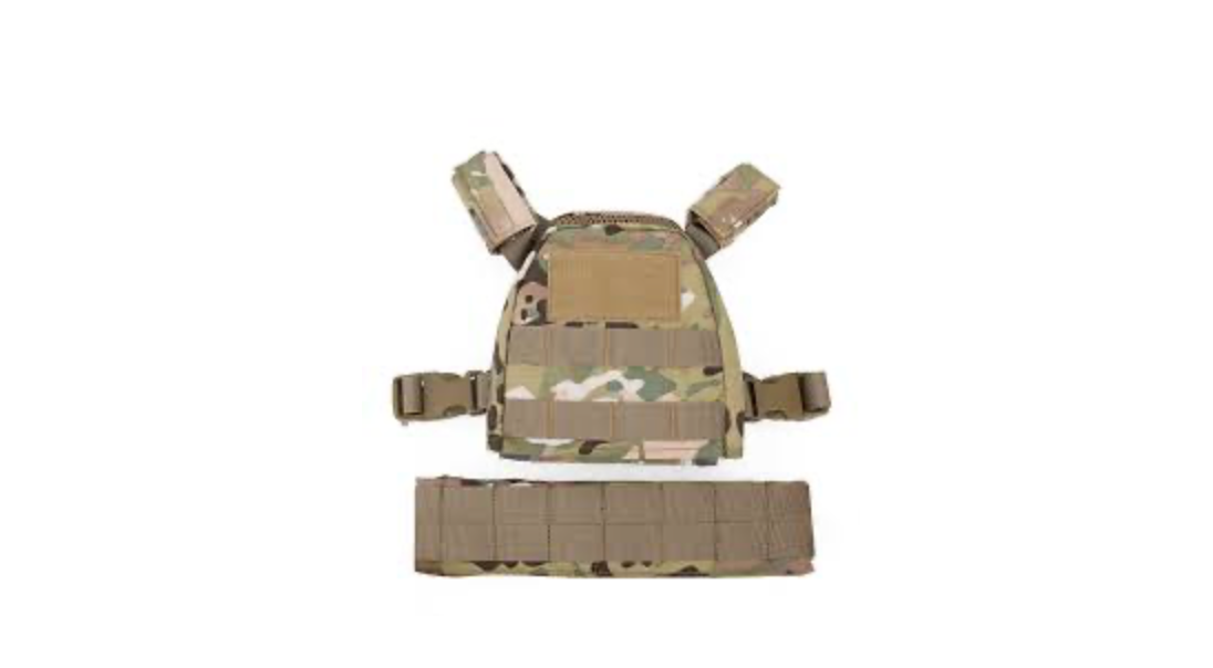 WoSport Kids Tactical Plate Carrier Vest with Battle Belt