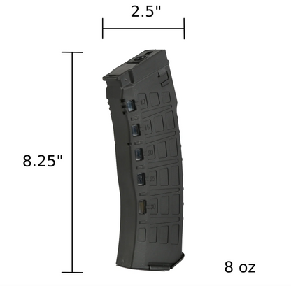 Arcturus AK12/AK74/AKM Polymer 550rds Hi-Cap Magazine