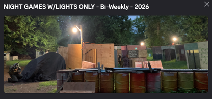 NIGHT GAMES W/LIGHTS ONLY - Bi-Weekly - 2026