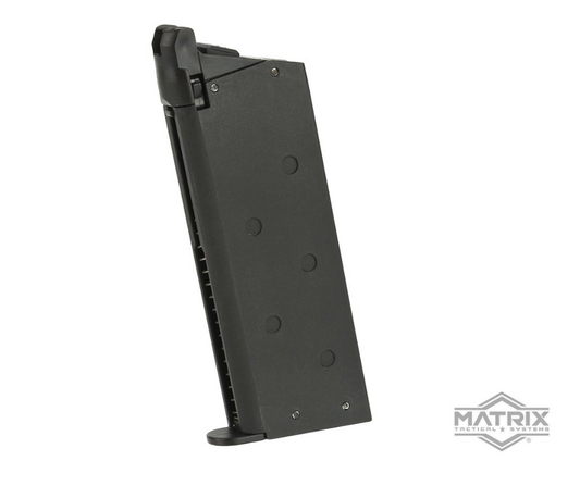 Matrix 18rd Magazine for Marui-Spec Detonics .45 GBB - BLK