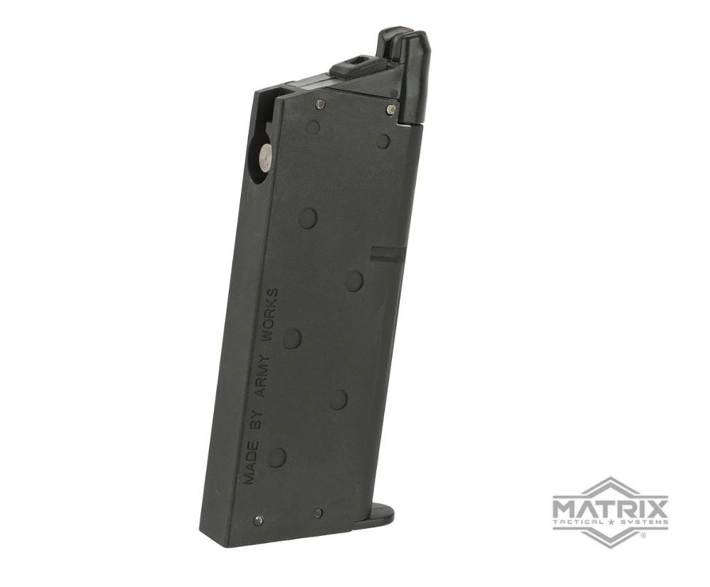 Matrix 18rd Magazine for Marui-Spec Detonics .45 GBB - BLK