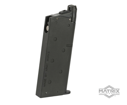 Matrix 18rd Magazine for Marui-Spec Detonics .45 GBB - BLK