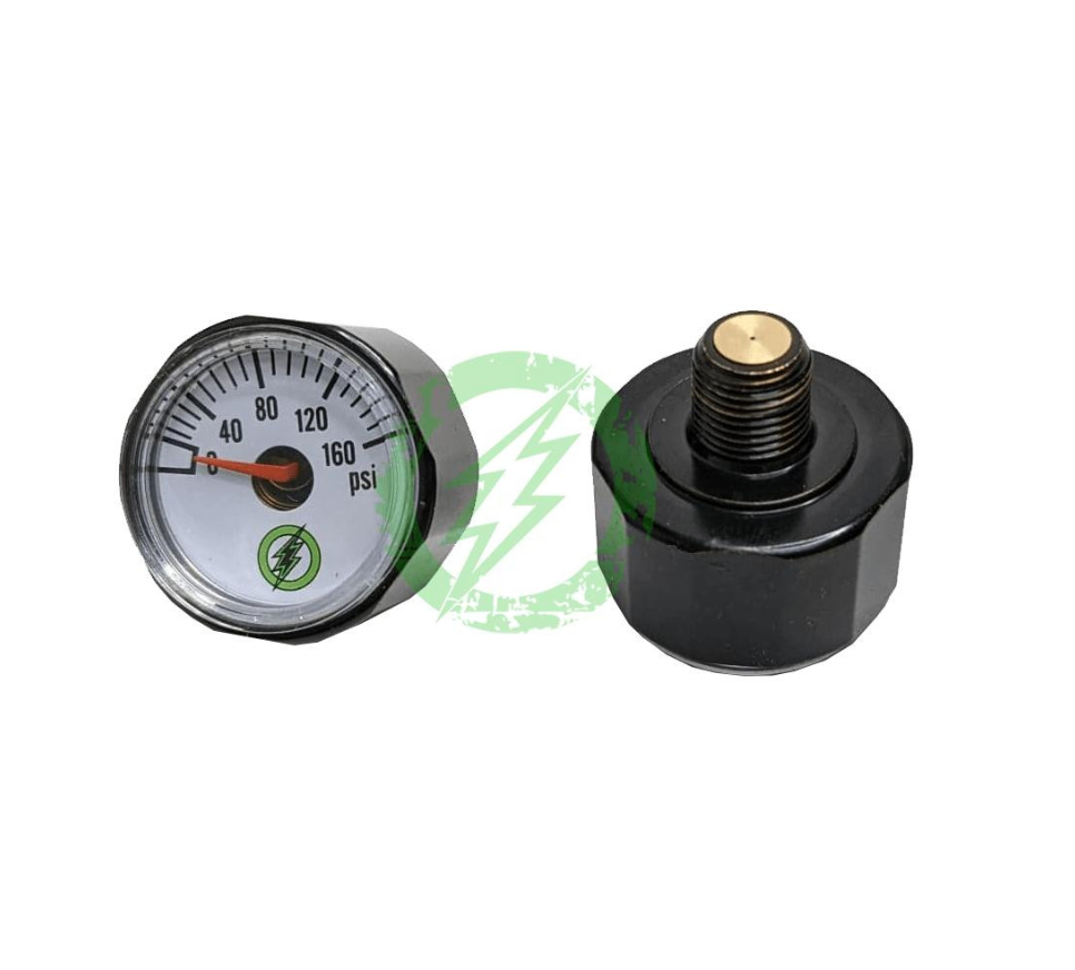 Amped Airsoft - Custom Oversized 0-160 Gauge 1/8"NPT (Black)
