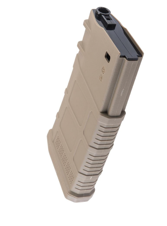 CYMA 110rd Polymer Mid-Cap AEG Magazine for SR-25 - Tan