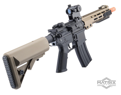Matrix / S&T M4 9.5" RIS AEG w/ G3 Micro-Switch Gearbox - FDE