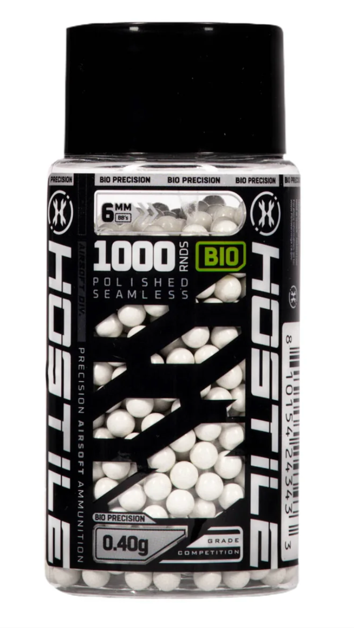 HK Army Hostile Precision Airsoft BIO BB 0.40G 1000ct White