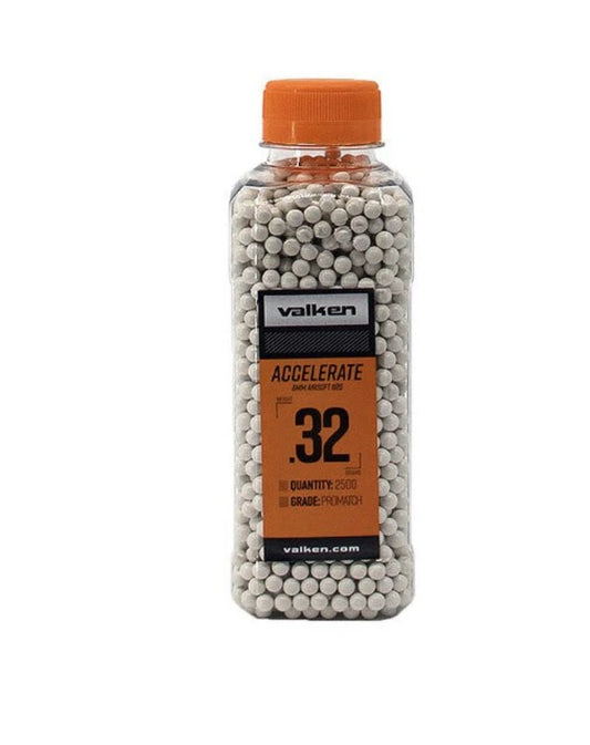 Valken 0.32g BIO BBs - 2500ct - White