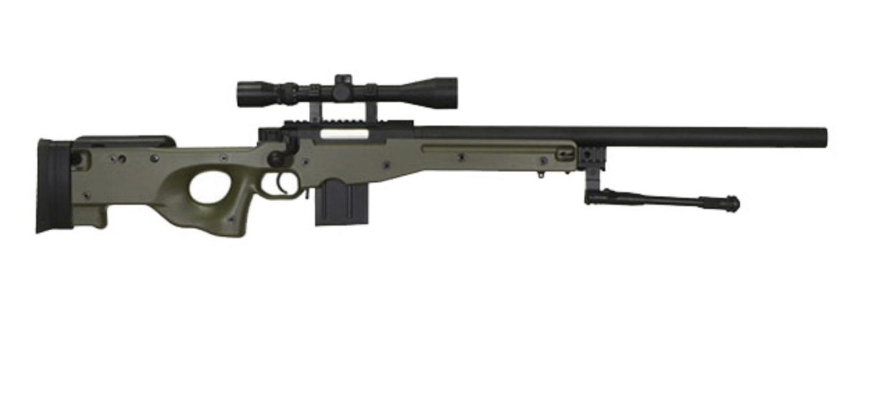 Snow Wolf L96A1 Spring Powered Sniper Rifle - OD