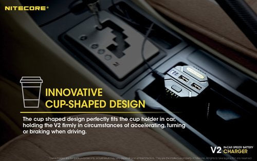 Nitecore V2 In-Car Battery Charger