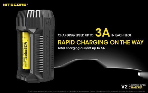 Nitecore V2 In-Car Battery Charger