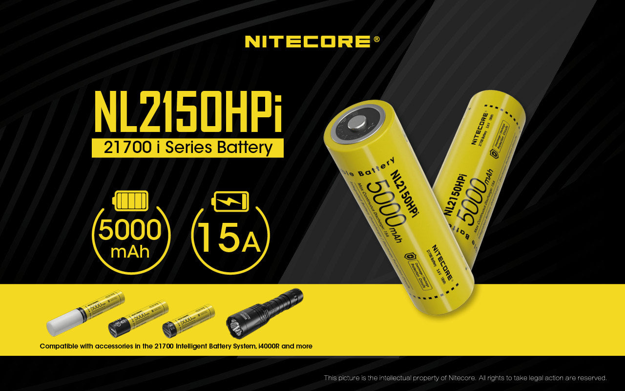 Nitecore High Drain 21700 i Series Battery - NL2150HPi