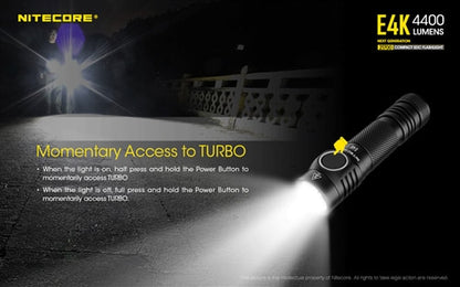 Nitecore 21700 Compact EDC Flashlight - E4K