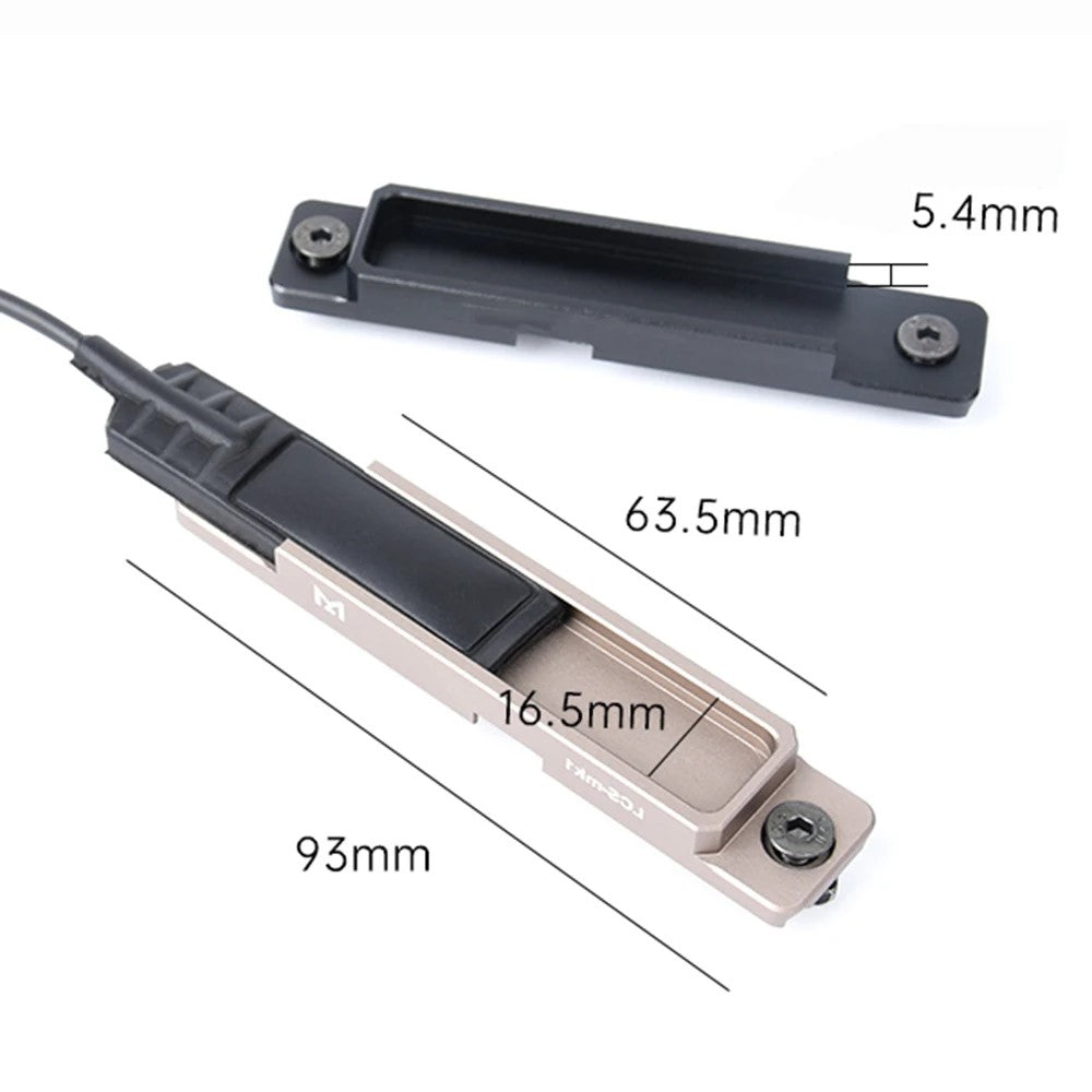 WADSN M-LOK & Keymod CNC Aluminum For Flashlight Pressure Pad